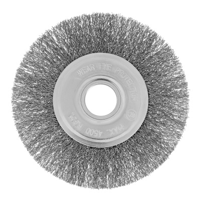 Щетка для УШМ, 125 мм, посадка 22.2 мм, плоская, витая проволока Сибртех по ценам производителя в Москве с доставкой по всей России