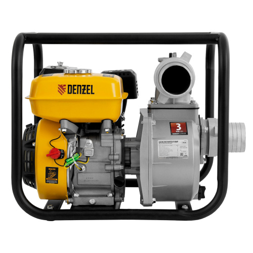 Мотопомпа бензиновая для чистой воды PX-80, 7 л.с, 3", 1000 л/мин, глубина 8 м, напор 30 м Denzel по ценам производителя в Москве с доставкой по всей России