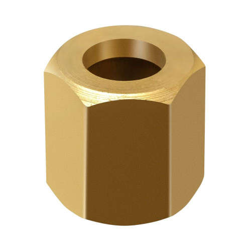 Гайка накидная М12х1,25, латунь по ценам производителя в Москве с доставкой по всей России