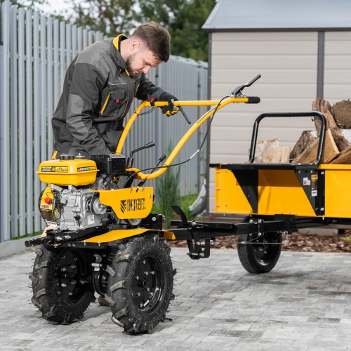 Мотоблок DPT-170S, 7 л.с., ремен.сцеп, фрез 3х4, ШОМ, передачи 2В/1Н Denzel по ценам производителя в Москве с доставкой по всей России