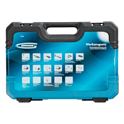 Набор инструментов, 1/4", 1/2", CrV, 120 зубьев, 76 предметов Gross по ценам производителя в Москве с доставкой по всей России