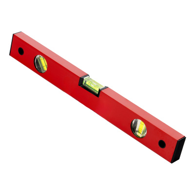 Уровень алюминиевый, 400 мм, 3 глазка, красный, линейка Matrix по ценам производителя в Москве с доставкой по всей России