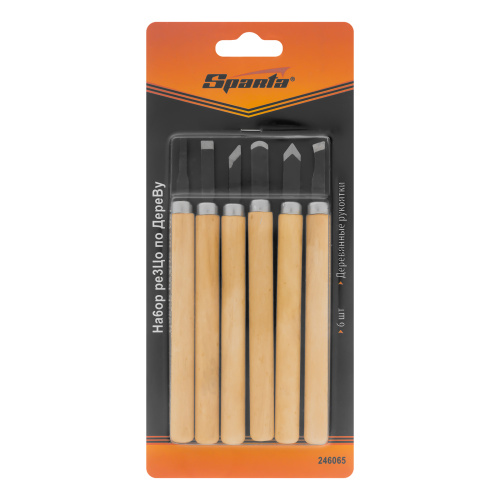 Набор резцов по дереву, 6 шт, Sparta по ценам производителя в Москве с доставкой по всей России