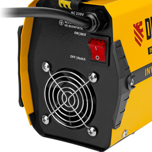 Аппарат инверторный дуговой сварки DS-230 Compact, 230 А, ПВ 70%, диаметр электрода 1.6-5 мм Denzel по ценам производителя в Москве с доставкой по всей России