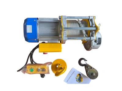 Лебедка электрическая  500/1000кг  50/25м с канатом 220В алюминиевый корпус TOR KCD (TSA) по ценам производителя в Москве с доставкой по всей России