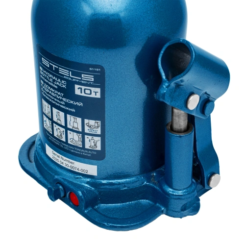 Домкрат гидравлический бутылочный телескопический, 10 т, подъем 180-430 мм Stels по ценам производителя в Москве с доставкой по всей России