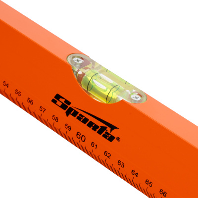 Уровень алюминиевый, 1200 мм, 3 глазка, желтый, линейка Sparta по ценам производителя в Москве с доставкой по всей России