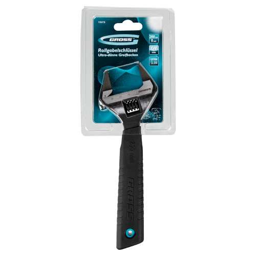 Ключ разводной, 200 мм, CrV, ультратонкие губки Gross по ценам производителя в Москве с доставкой по всей России