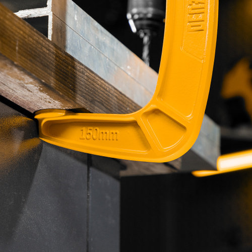 Струбцина G-образная, усиленная, 150 мм Denzel купить в Москве с доставкой по всей России | ProtosMarket.ru