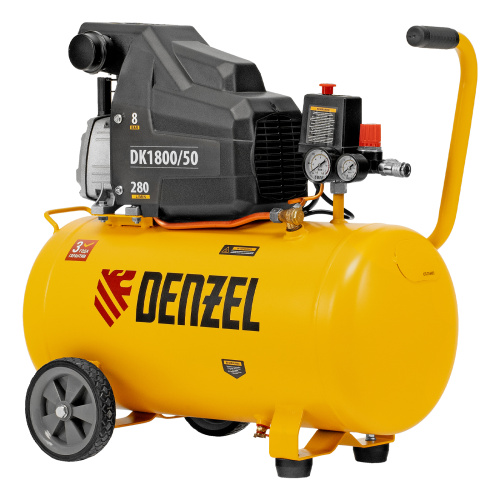Компрессор воздушный DK1800/50, Х-PRO 1.8 кВт, 280л/мин, 50л Denzel по ценам производителя в Москве с доставкой по всей России