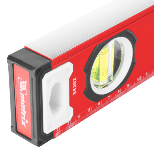 Уровень алюминиевый, фрезерованный, 3 глазка, рукоятки, 800 мм Matrix по ценам производителя в Москве с доставкой по всей России