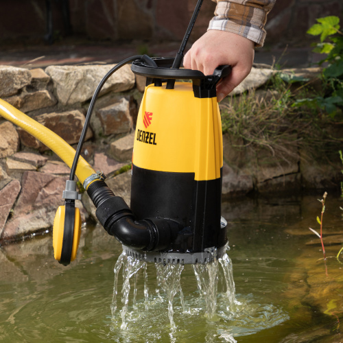Дренажный насос для чистой и грязной воды DP450S, 450 Вт, напор 6 м, 12000 л/ч Denzel по ценам производителя в Москве с доставкой по всей России