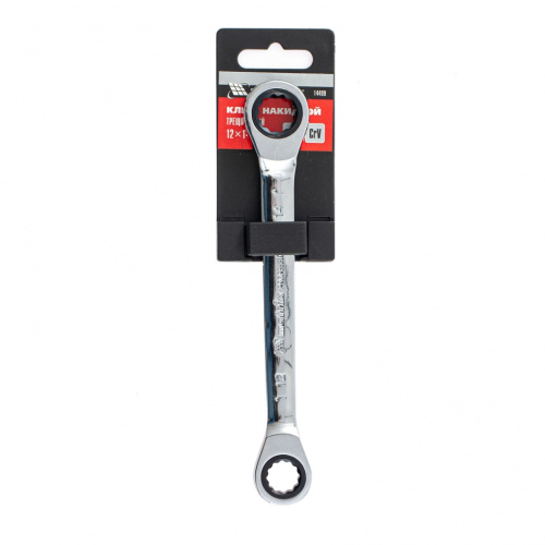 Ключ накидной трещоточный, 12 х 14мм, CrV, зеркальный хром Matrix по ценам производителя в Москве с доставкой по всей России