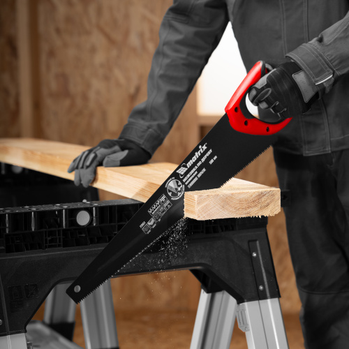 Ножовка по дереву, 500 мм, 7-8 TPI, зуб-3D, каленый зуб, тефлоновое покрытие полотна, двухкомпонентная рукоятка Matrix по ценам производителя в Москве с доставкой по всей России