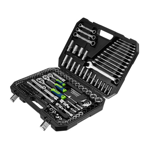 Набор инструментов, 1/2", 3/8", 1/4", пластиковый кейс 160 предм. Сибртех по ценам производителя в Москве с доставкой по всей России