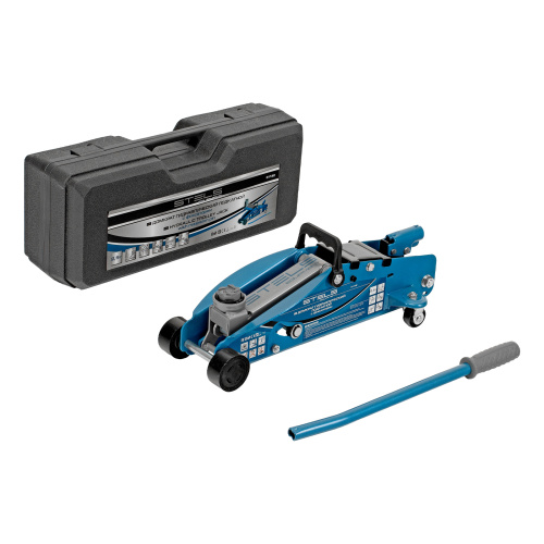 Домкрат гидравлический подкатной с фиксатором, 2.5 т, Safety Pin, 140-385 мм, в кейсе Stels по ценам производителя в Москве с доставкой по всей России