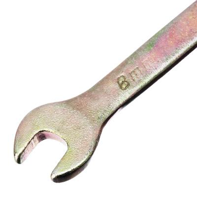 Ключ комбинированный, 8 мм, желтый цинк Сибртех по ценам производителя в Москве с доставкой по всей России