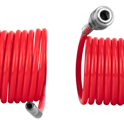 Шланг спиральный воздушный, 15 м, с быстросъемными соединениями Matrix по ценам производителя в Москве с доставкой по всей России