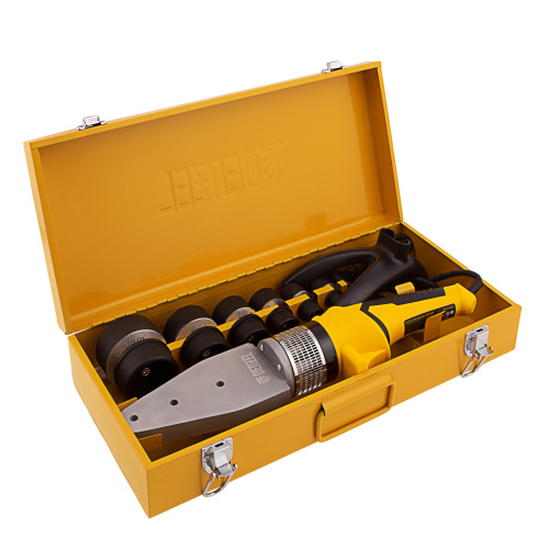 Аппарат для сварки пластиковых труб DWP-2000, Х-Pro, 2000 Вт, 300 град, комплект насадок, 20-63 мм Denzel по ценам производителя в Москве с доставкой по всей России