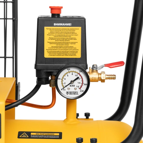 Компрессор воздушный, ременный привод BCI4000-T/100, 4.0 кВт, 100 литров, 690 л/мин Denzel по ценам производителя в Москве с доставкой по всей России