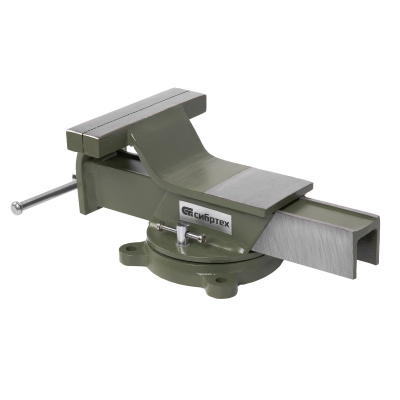 Тиски слесарные, 150 мм, стальные, поворотные Сибртех по ценам производителя в Москве с доставкой по всей России