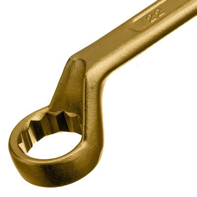 Ключ накидной, 20 х 22 мм, желтый цинк Сибртех по ценам производителя в Москве с доставкой по всей России