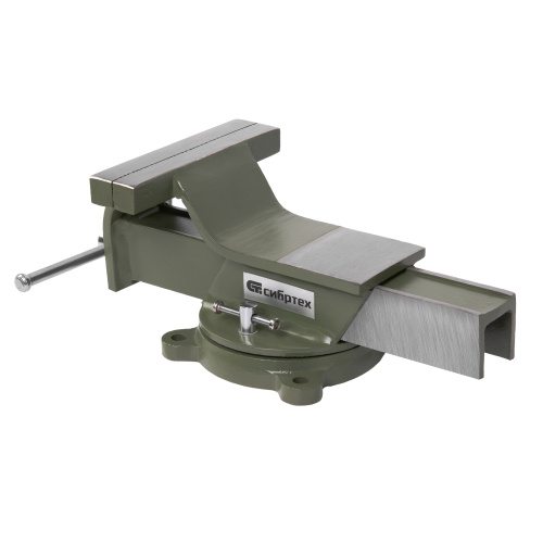 Тиски слесарные, 150 мм, стальные, поворотные Сибртех по ценам производителя в Москве с доставкой по всей России