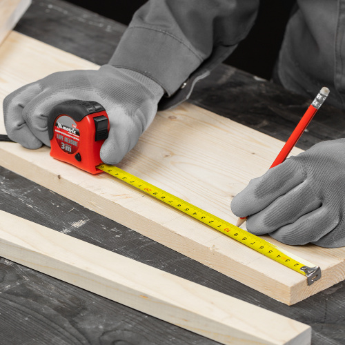 Рулетка Double fixation,3 м х 16 мм,обрезиненный корпус,двойная плавная фиксация Matrix по ценам производителя в Москве с доставкой по всей России