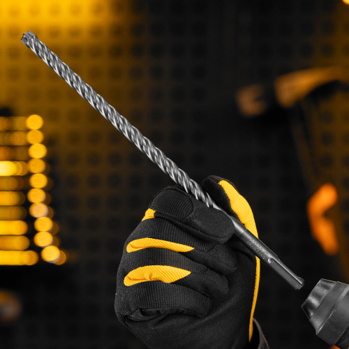 Бур по бетону, цельная крестовая пластина, 10x265 мм, SDS PLUS Denzel по ценам производителя в Москве с доставкой по всей России