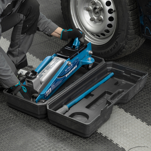 Домкрат гидравлический подкатной, высокий подъем, 3т, SUV, 190-535 мм, в кейсе Stels по ценам производителя в Москве с доставкой по всей России