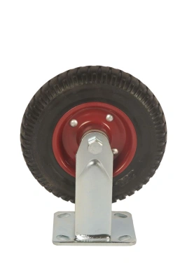 Колесо большегрузное неповоротное PF 200 200 мм резина с протектором (F) по ценам производителя в Москве с доставкой по всей России