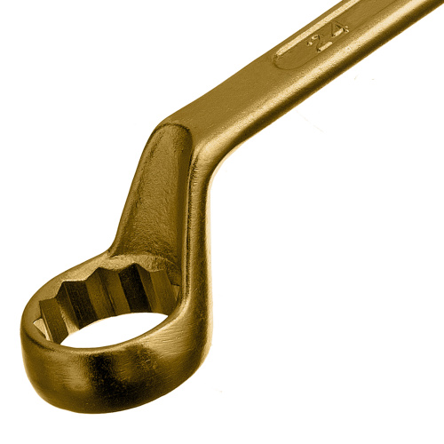 Ключ накидной, 22 х 24 мм, желтый цинк Сибртех по ценам производителя в Москве с доставкой по всей России