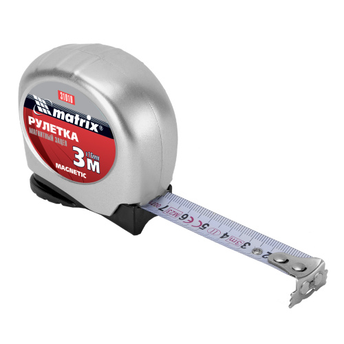 Рулетка Magnetic,3 м х 16 мм,магнитный зацеп Matrix по ценам производителя в Москве с доставкой по всей России