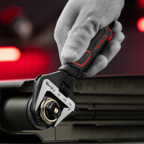 Ключ разводной, тонкие губки, фосфатированный, двухкомпонентная рукоятка, 150 мм, PRO Matrix по ценам производителя в Москве с доставкой по всей России