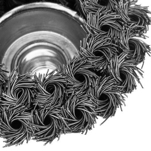 Щетка для УШМ, 75 мм, М14, "чашка", двухрядная, крученая проволока 0.5 мм Matrix по ценам производителя в Москве с доставкой по всей России