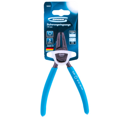 Съемник, 165 мм, для внешних стопорных колец (19-60 мм) изогнутые губки (разжим) Gross по ценам производителя в Москве с доставкой по всей России