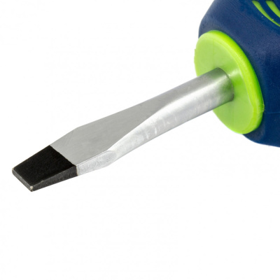 Отвертка, SL6 х 38 мм, CrV, двухкомпонентная рукоятка Сибртех по ценам производителя в Москве с доставкой по всей России