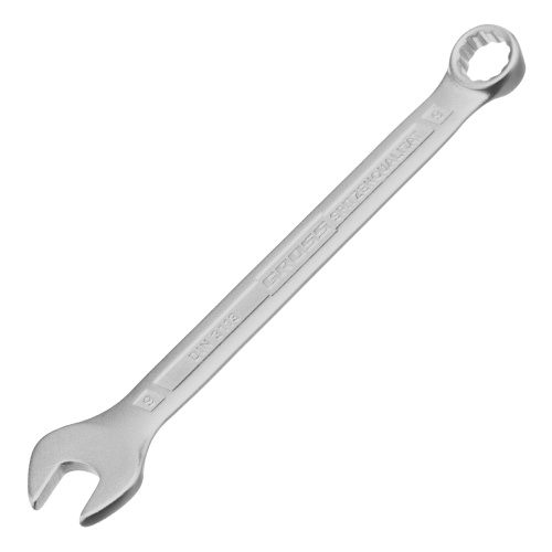 Ключ комбинированный 9 мм, CrV, холодный штамп Gross по ценам производителя в Москве с доставкой по всей России