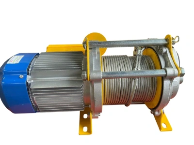 Лебедка электрическая  500/1000кг  50/25м с канатом 220В алюминиевый корпус TOR KCD (TSA) по ценам производителя в Москве с доставкой по всей России