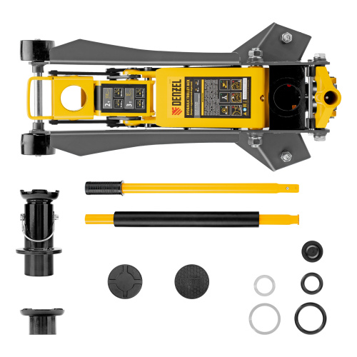 Домкрат гидравлический подкатной, 2/3 т, 98-770 мм, быстрый подъем, низ. подхват, проф, SUV Denzel по ценам производителя в Москве с доставкой по всей России
