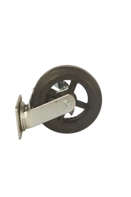 Колесо большегрузное поворотное SCdb 80 200 мм обрезиненное с тормозом (N) по ценам производителя в Москве с доставкой по всей России