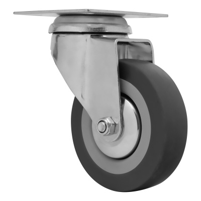 Колесо поворотное D 75 мм, крепление  платформенное Сибртех по ценам производителя в Москве с доставкой по всей России