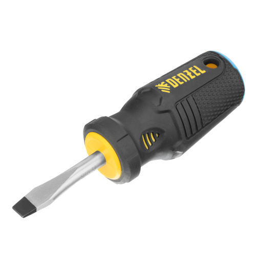 Отвертка SL6x38 мм, CrV, трехкомпонентная рукоятка Denzel по ценам производителя в Москве с доставкой по всей России