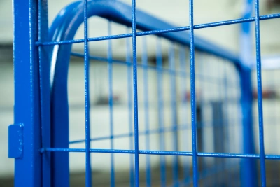 Тележка платформенная TOR ТП-2С (600х900) с бортами из сетки и двумя ручками (колеса 160 мм) по ценам производителя в Москве с доставкой по всей России