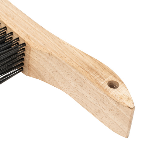 Щетка зачистная шестирядная, закаленная прямая проволока с деревянной ручкой Сибртех по ценам производителя в Москве с доставкой по всей России