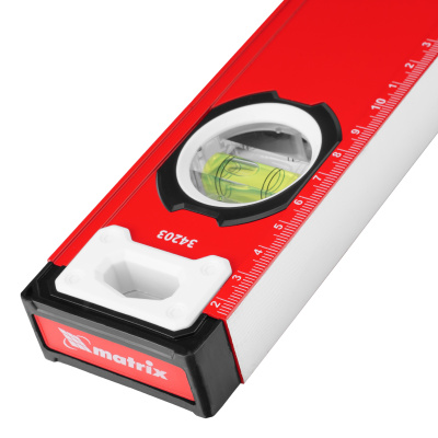 Уровень алюминиевый, фрезерованный, 3 глазка, рукоятки, 1000 мм Matrix по ценам производителя в Москве с доставкой по всей России