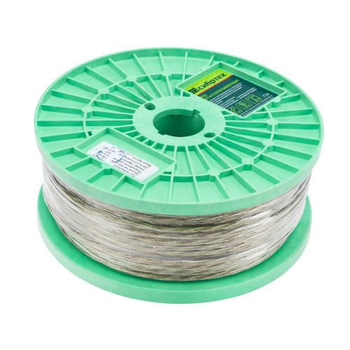 Трос металлополимерный прозрачный ПР-4.0, толщина 4.0 мм, катушка 100 метров Сибртех по ценам производителя в Москве с доставкой по всей России