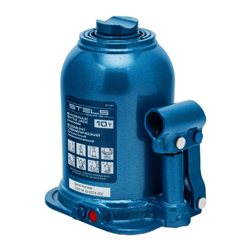 Домкрат гидравлический бутылочный телескопический, 10 т, подъем 180-430 мм Stels по ценам производителя в Москве с доставкой по всей России