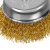 Щетка для дрели, 75 мм, "чашка" со шпилькой, латунированная витая проволока Matrix по ценам производителя в Москве с доставкой по всей России