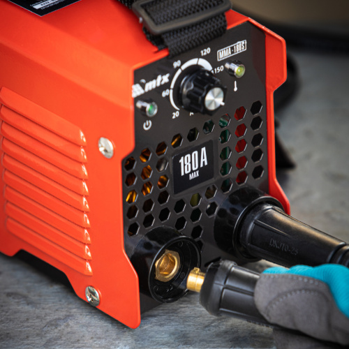 Инверторный аппарат дуговой сварки MMA-180S, 180 А, ПВ60%, диаметр электрода 1,6-4 мм MTX по ценам производителя в Москве с доставкой по всей России